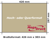 DIN A3, 135 g/qm Bilderdruck