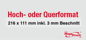 DIN lang, 1 oder 2 Seiten