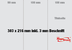 DIN lang, 6 Seiten (Zick-Zack-Falz)