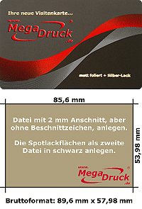 Mattfolie mit part. UV-Lack / einseitig Prägung + Heißfolie