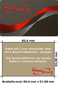 Mattfolie mit part. UV-Lack / einseitig Prägung