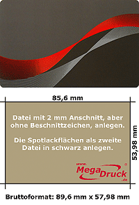 Mattfolie mit part. UV-Lack