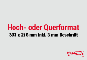 DIN A4, 1 oder 2 Seiten