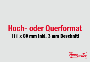 Aufkleber DIN A7