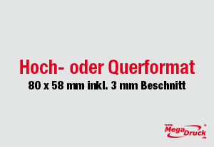 Aufkleber DIN A8  