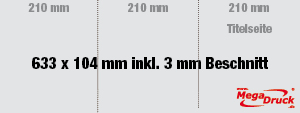DIN lang, 6 Seiten quer (Wickelfalz)