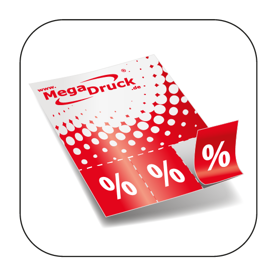 Couponflyer DIN A4, 1 oder 2 Seiten